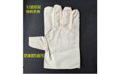 38線三層加絨加厚帆布手套 麒麟勞保制品廠的匠心之作